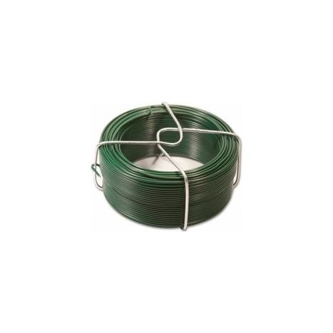 Cloture & Jardin – Fil d'attache galvanisé vert 50m – Diamètre 1,35mm – Pour fixation grillage et tuteurage extérieur