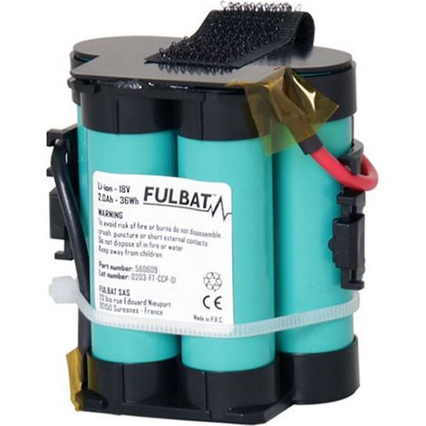 Batterie robot tondeuse Husqvarna 18V - 2.0Ah Fulbat compatible 589586101 (1/3)