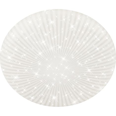 Plafonnier LED avec ciel étoilé, lumière blanche neutre, décor, lustre salon, chambre, luminaire plafonnier, cuisine, 27,8x6,5 cm, blanc (1/5)