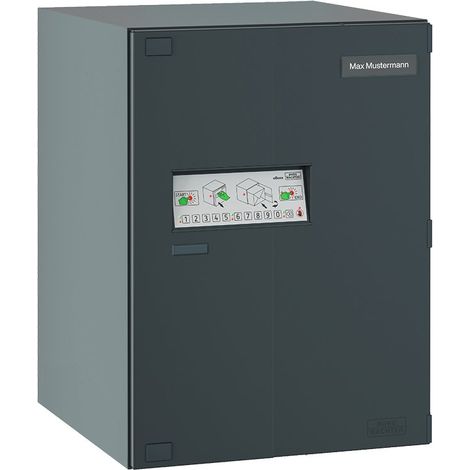 BURG Paketbox eBoxx EASY+ GV 645, Breite 575, Höhe 760 mm, anthrazit