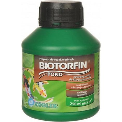 Zoolek Biotorfin Pond 250ml - Un producto para clarificar el agua del estanque.
