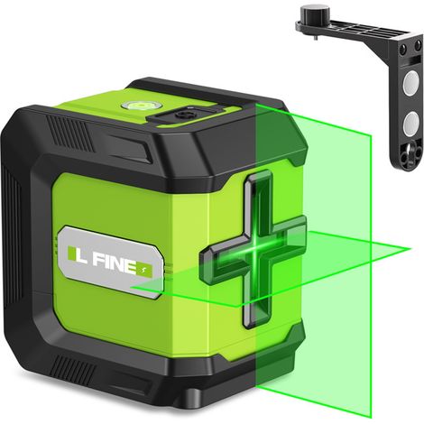Wiederaufladbarer grüner 2D-Laser, grüner horizontaler und vertikaler Kreuzlaser, selbstnivellierende Laserlinie, Arbeitsabstand 30 m, Baustellenlaser (1/5)