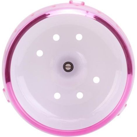 Plastique Silent Roller Exercice Jouet Roue Courante pour Petits Animaux Hamster Cochon d'Inde Chinchilla (Rose) (1/4)