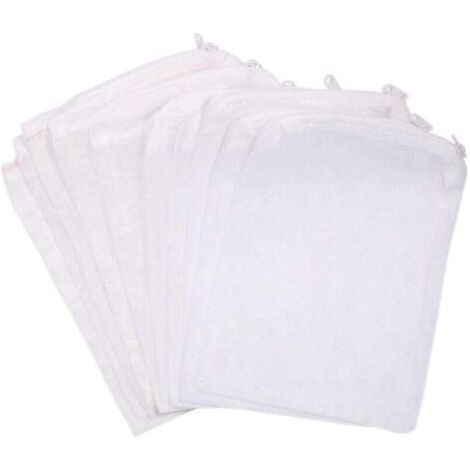 30 PCS Sacs en Maille Filet en Nylon Fermeture Éclair Filtre de Bassin Sac pour Aquarium en Maille Fine et Gros débit (1/4)