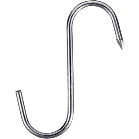 Gancio "macellaio" Diam. 5 mm. in acciaio Inox