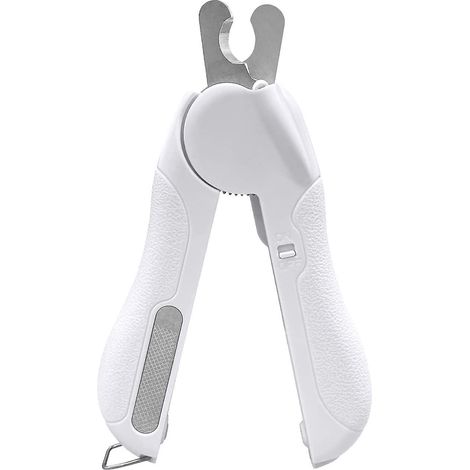 Krallenschere für Katzen und Hunde, professionelle Krallenschere für Haustiere, mit Nagelfeile und LED-Licht. (1/4)