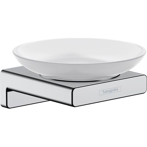 Hansgrohe AddStoris Bathroom Soap Dish Chrome Wall Mounted Contemporary Stylish (1/3)