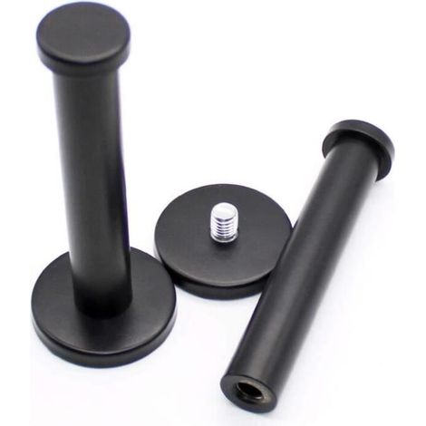 Patère - Inox - 2 PCS - 10 cm - Noir brossé - Design contemporain (1/4)