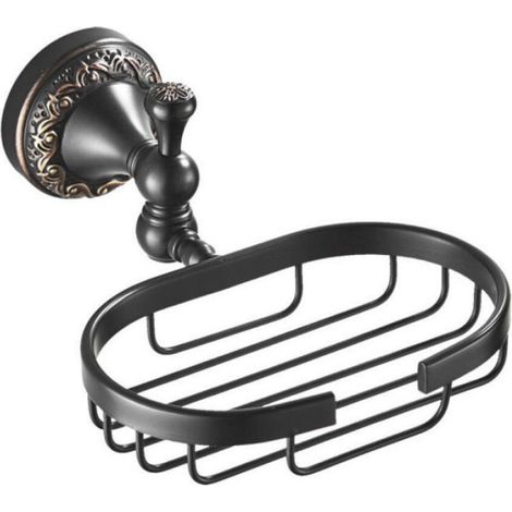 Porte-Savon Mural - Aluminium - Pour Salle De Bain - Fixation Murale Sur Carrelage Verre Acier Inoxydable - 1 Pièce (1/4)