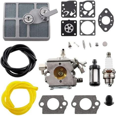 Carburateur avec bougie d'allumage, filtre à air, tuyau d'essence pour tronçonneuses Stihl 030 031 032 AV 031AV 032AV 030AV 1113 120 0602 Walbro WA-2, WA-2-1 (1/5)