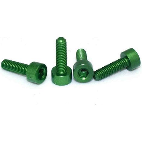 7075 Aluminium Alloy Cup Head Hex Socket Screws Model Hexagon Bolts M3x6/8/10mm M310mm  Green (1/4)