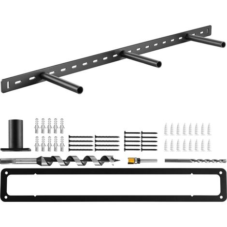 Support d'Étagère Flottante, 863,6x157,4x38,1 mm, Support d'Étagères Murales Invisible Robuste, Capacité de Charge 86 kg, avec Accessoires, pour Étagères Flottantes de Salons, Cuisines, Chambres (1/5)