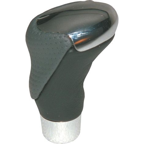 POMMEAU CHROME/CUIR GRIS/NOIR (HORS BAGUE MARCHE AR)