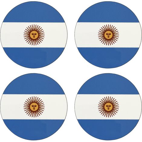 Set de 4 dessous de verres Argentine by Cbkreation (1/2)
