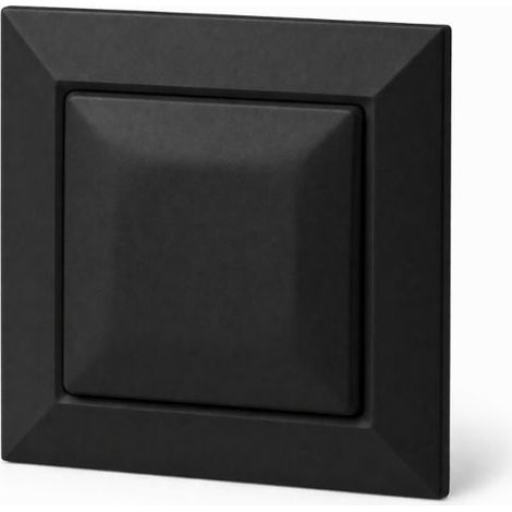 Interrupteur Mural Va-et-Vient Simple Encastré 10A 250V - Noir Mat - SILAMP