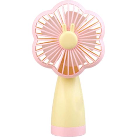 Mini-ventilateur portable rechargeable USB, petit ventilateur de poche rose sakura, sans fil pour voyage (1/5)