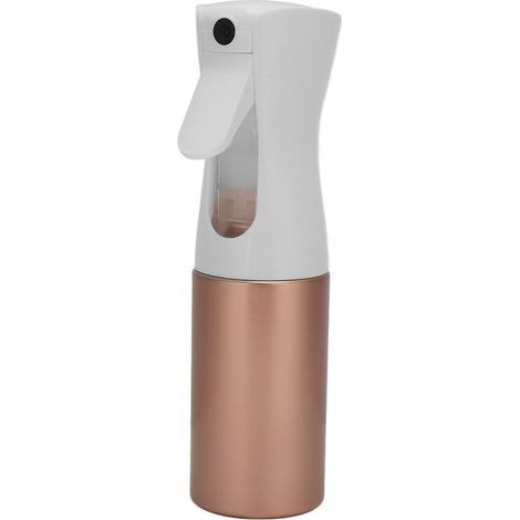 Vaporisateur continu 200ml or rose vide - Bouteille brumisateur cheveux, pulvérisateur à fine brume, flacon mist rechargeable pour coiffure et soins, spray d'eau réutilisable (1/5)