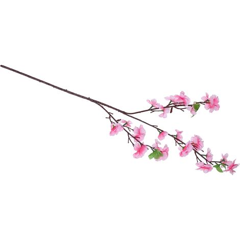 Magnifiques fleurs de pêcher en soie, fleurs de cerisier artificielles pour la décoration de mariage, couleurs éclatantes, forme réaliste, sans entretien, pour l'intérieur-AquaForge (1/5)