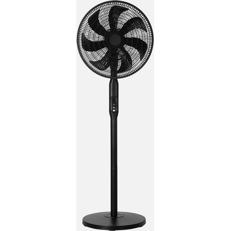 Ventilador Pie 3x1 Mixin Negro 3vel 60w 7aspas 45d  Fijo/rotatorio Suelo/pared/sobremesa Regx45x45cm