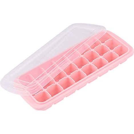 Bac à glaçons en silicone, 24 compartiments avec couvercle, idéal pour les bars, la maison et les fêtes. (1/5)