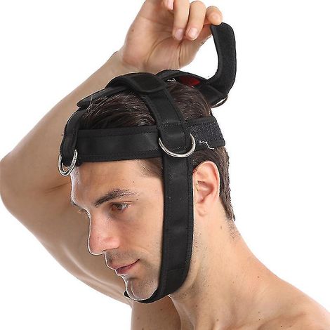 Harnais d'entraînement pour le cou Harnais de tête pour renforcer les muscles du cou et améliorer la stabilité générale des athlètes, boxeurs et lutteurs (1 pièce) (1/5)
