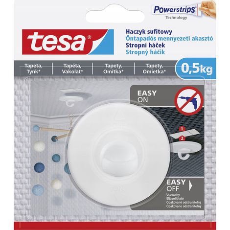 Tesa selbstklebender Deckenhaken für Gipstapeten