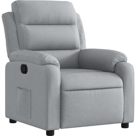 Maison Exclusive - Relaxsessel Hellgrau Stoff
