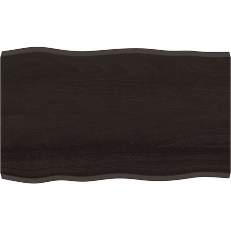 Dessus de table Dessus de bureau Plateau de table bois massif traité bordure assortie