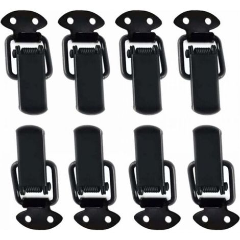 8 Pcs Moraillon Fermeture Serrure Tension En Acier Inoxydable Serrure Caisse Verrouillage Du Levier Verrouillage Bascule Basculer La Fermeture Pour Coffret Boîte Tiroir Armoire Coffre Out (1/5)