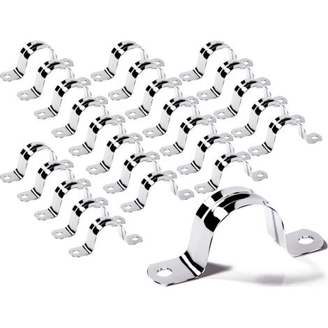 Bride de montage de 32 mm, 25 colliers de serrage, raccord de tuyauterie en U en acier inoxydable 304 (1/5)