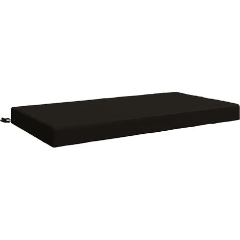 Sitzkissen SOEST 100 % Polyester Schwarz 120 x 80 x 10 cm vidaXL (1/5)