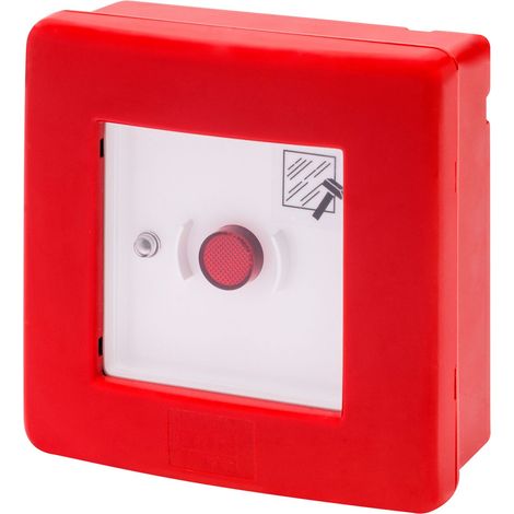 Centralino stagno per emergenza con pulsante illuminabile e due contatti