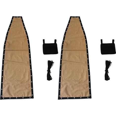 Tissu de rechange kaki pour balancelle suspendue – pour tissu d'ameublement d'extérieur de qualité supérieure – Kit de réparation de siège de balancelle de patio (64 x 197 x 23 cm (2 pièces avec (1/5)