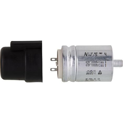 Condensateur 4 uF pour moteur AEG 1001191 remplace 4128 BG