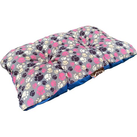 Maxi coussin pour chien motifs empreintes de pattes 110x65 cm (1/3)
