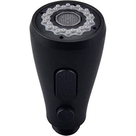 Kitchen Faucet Hand Shower, 1 Jet Shower Head Replacement for Kitchen Mixer Tap (painted black)
