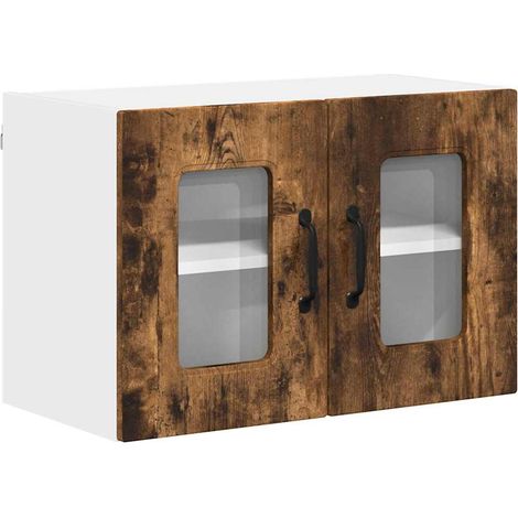 Meuble mural de cuisine,Armoire de cuisine avec étagère Chêne fumé 60 x 31 x 40 cm CFW42295 (1/5)