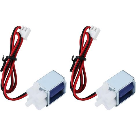 2 x Micro Mini DC 5V-6V Électrovanne Électrique Normalement Fermée 2 Voies Air et Eau Valve (1/5)