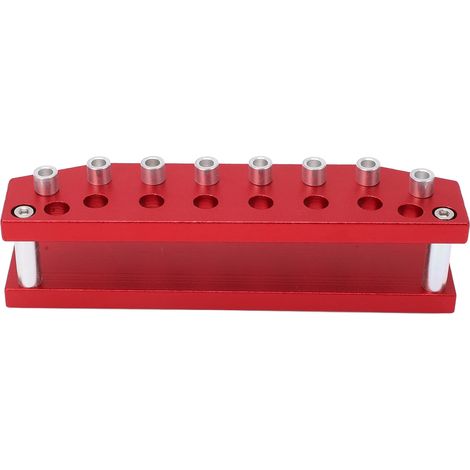 Support tournevis 8 emplacements en alliage d'aluminium rouge, rangement pinces et accessoires soudure, établi réparation léger transportable (1/5)