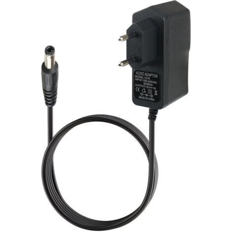 LED-Netzteil 12 V, 1 A, 12 W, Klinkenbuchse 5,5 x 2,5 mm – Universal-Netz 100–240 V – ideal für LED-Streifen, Router, Lautsprecher, TV-Boxen (1/5)
