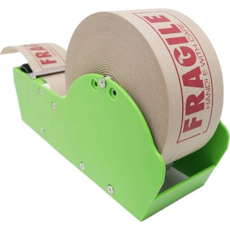 1 Dévidoir, Ruban adhésif en papier, activation à l'eau, pour sceller les boîtes, usage artisanal (1/5)