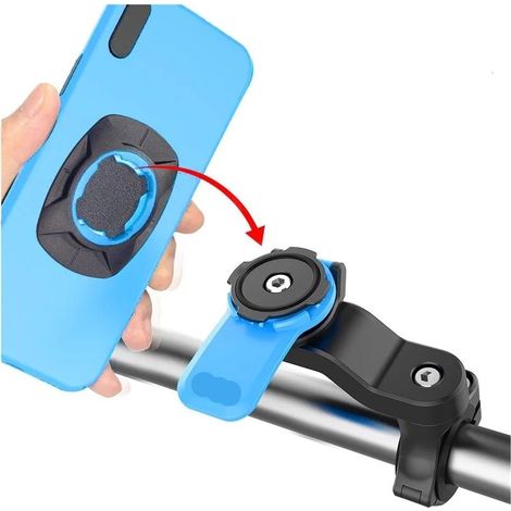 Support de téléphone Portable for Moto, Quad, Verrouillage, résistant for Chocs, for Scooter, vélo, VTT, Accessoires de téléphone(Blue Kit B) (1/5)