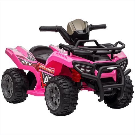 Voiture électrique pour enfant 6V quad rose PP 2km h 18-36 mois (1/5)