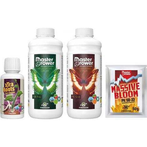 Pack engrais MASTER GROWER litre - Hydropassion