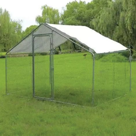 Enclos à volailles 6 m² avec toit étanche et cadre renforcé