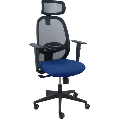 Sedia Cilanco nero nero mesh nero bali seat blu navy bracciolo regolabile poggiatesta regolabile poggiatesta regolabile (1/2)