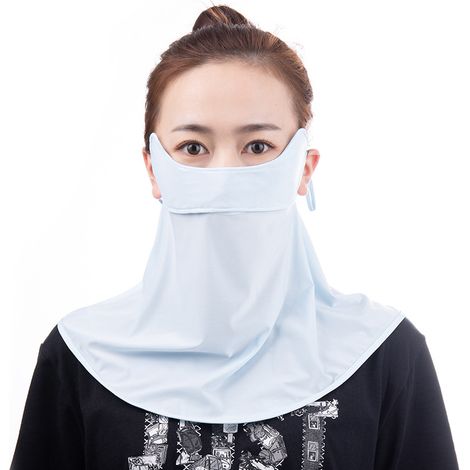 Tour de cou respirant, écharpe rafraîchissante pour le visage, protection UV, protection solaire, idéal pour le camping, la randonnée, le vélo, la pêche et les voyages en plein air.