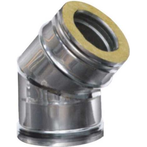 Codo de acero inoxidable sectores 45° 13/18 Dp Maral