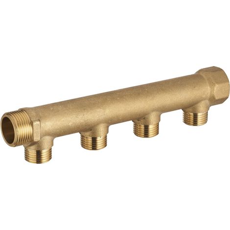 Colector Macho Hembra 3/4 QUICK PLOMBERIE - 4 Salidas Macho 1/2