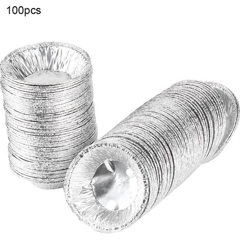 100 moules antiadhésifs pour tartelettes aux œufs, cupcakes, gâteaux et biscuits - Outil de cuisine et de pâtisserie (1/5)
